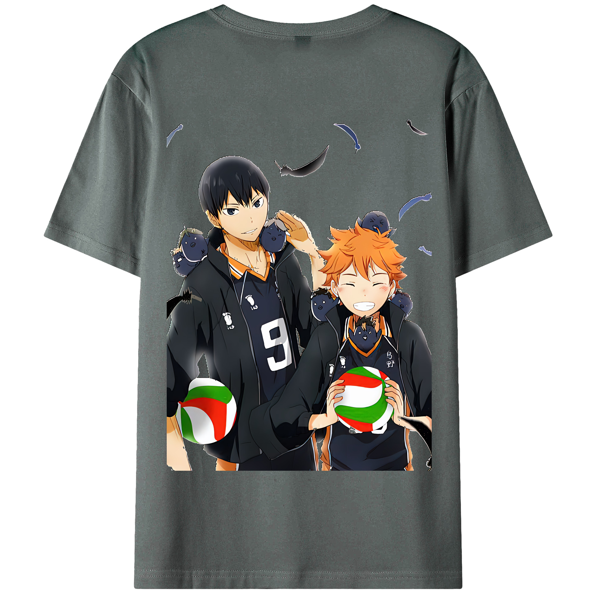 （画像用） ハイキュー!! Haikyu!! 綿100％半袖Tシャツ（背面プリント）